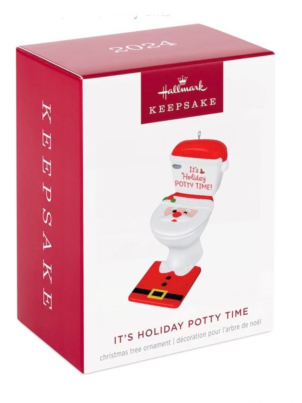 Hallmark Keepsake Christmas Ornament 2024, It's Holiday Potty Time, Funny Gifts